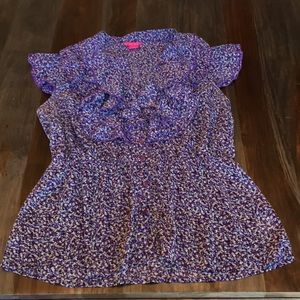 Sunny Leigh Purple Ruffled Top